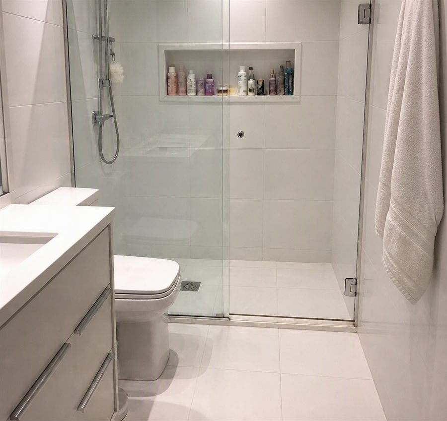 Bathroom after cleaning by LAB Cleaning Services