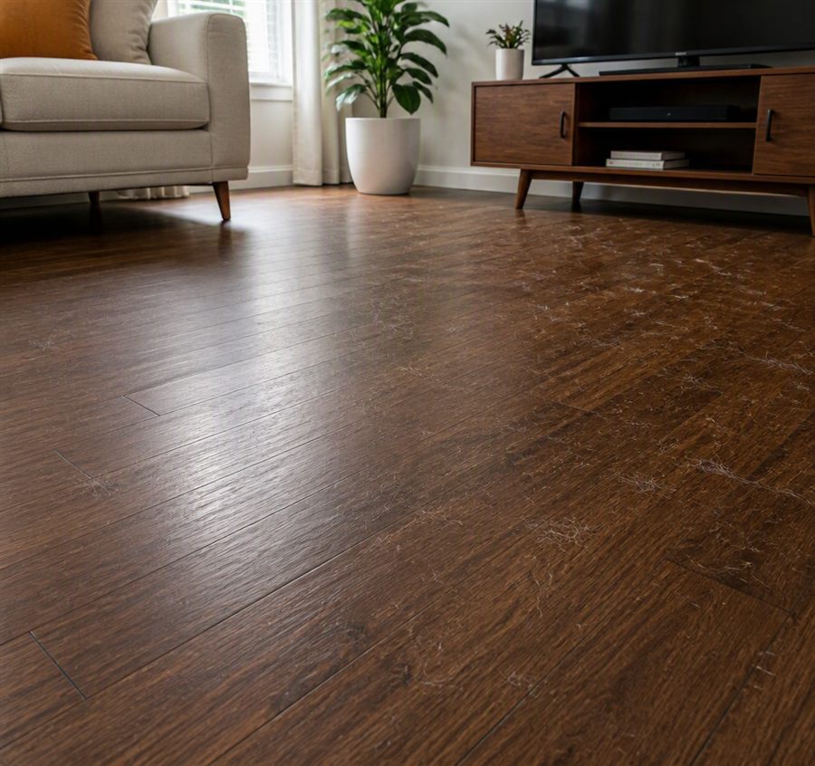 Floors before cleaning by LAB Cleaning Services